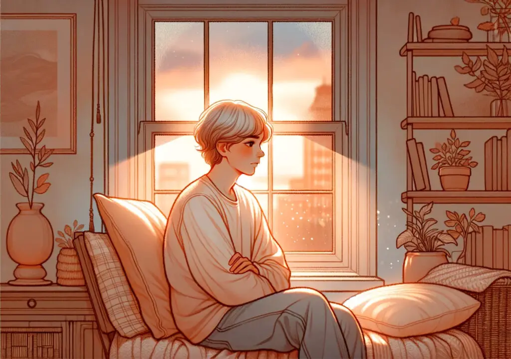 Sensitiv person i eftertanke